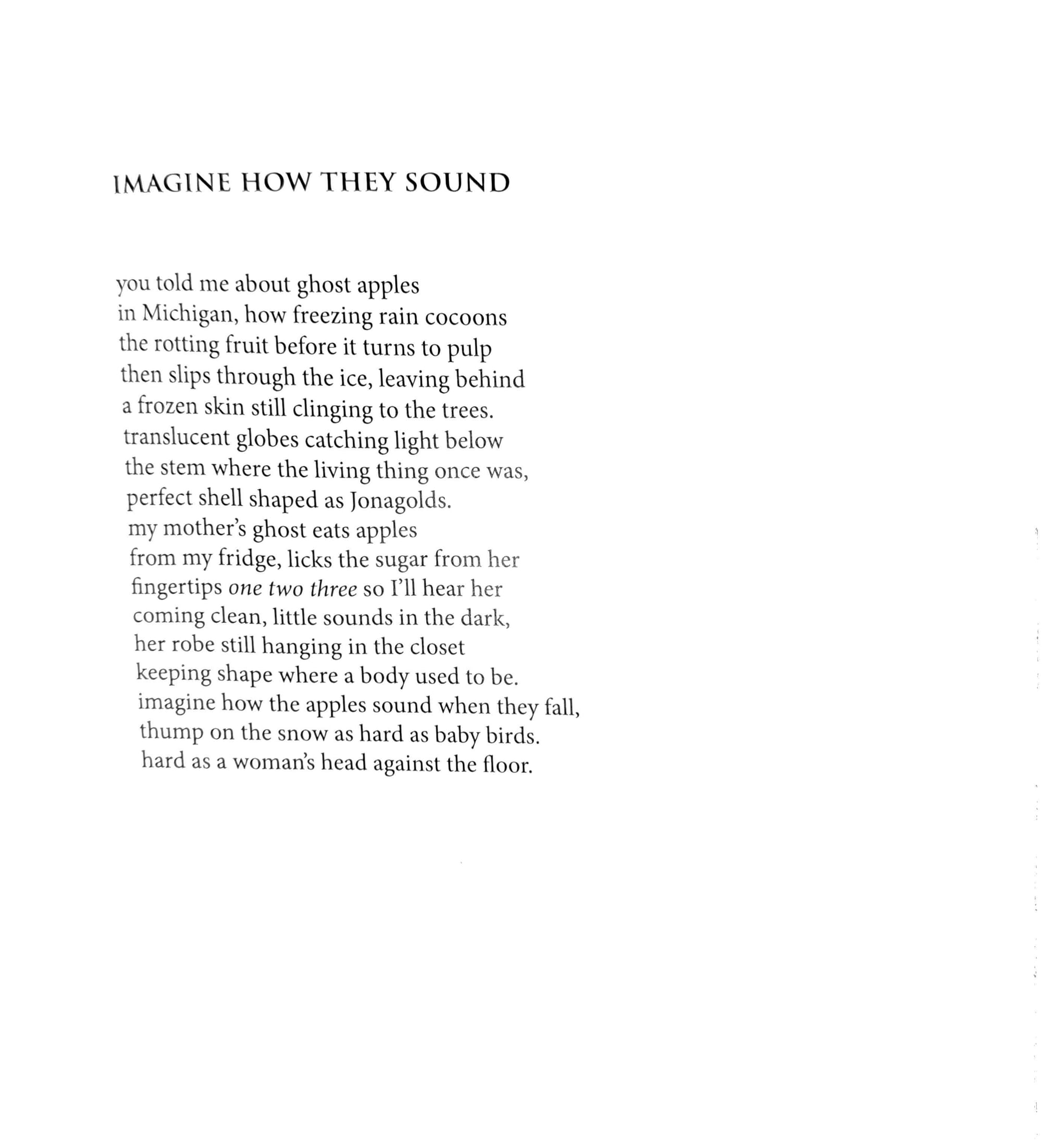 "Imagine How They Sound" from The Science of Things We Can Believe